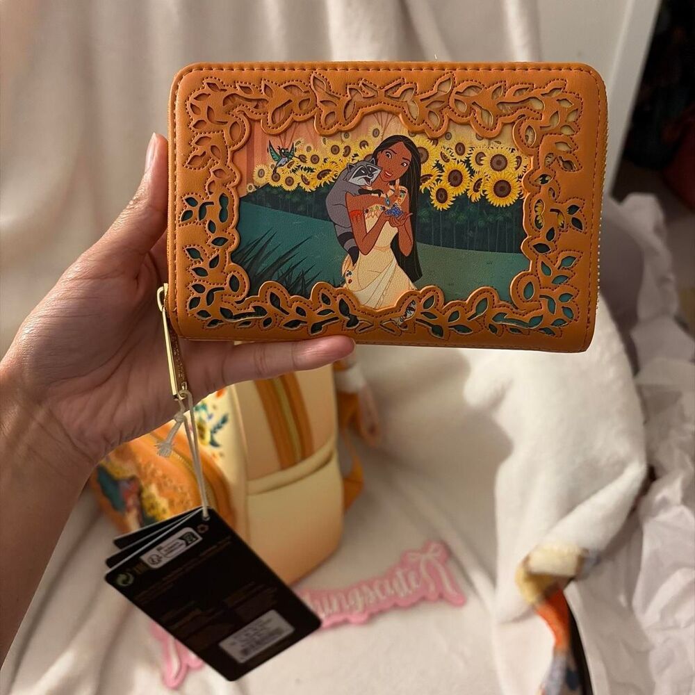 Loungefly Women's Orange and Brown Wallet-purses